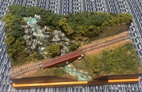Spur modelleisenbahn diorama - n,